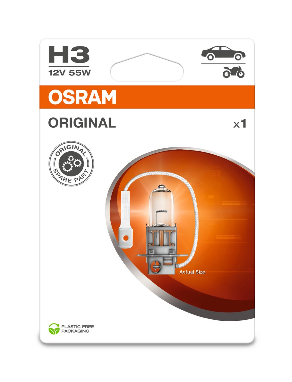 OSRAM ORIGINAL H3 12V BLI1 ECO